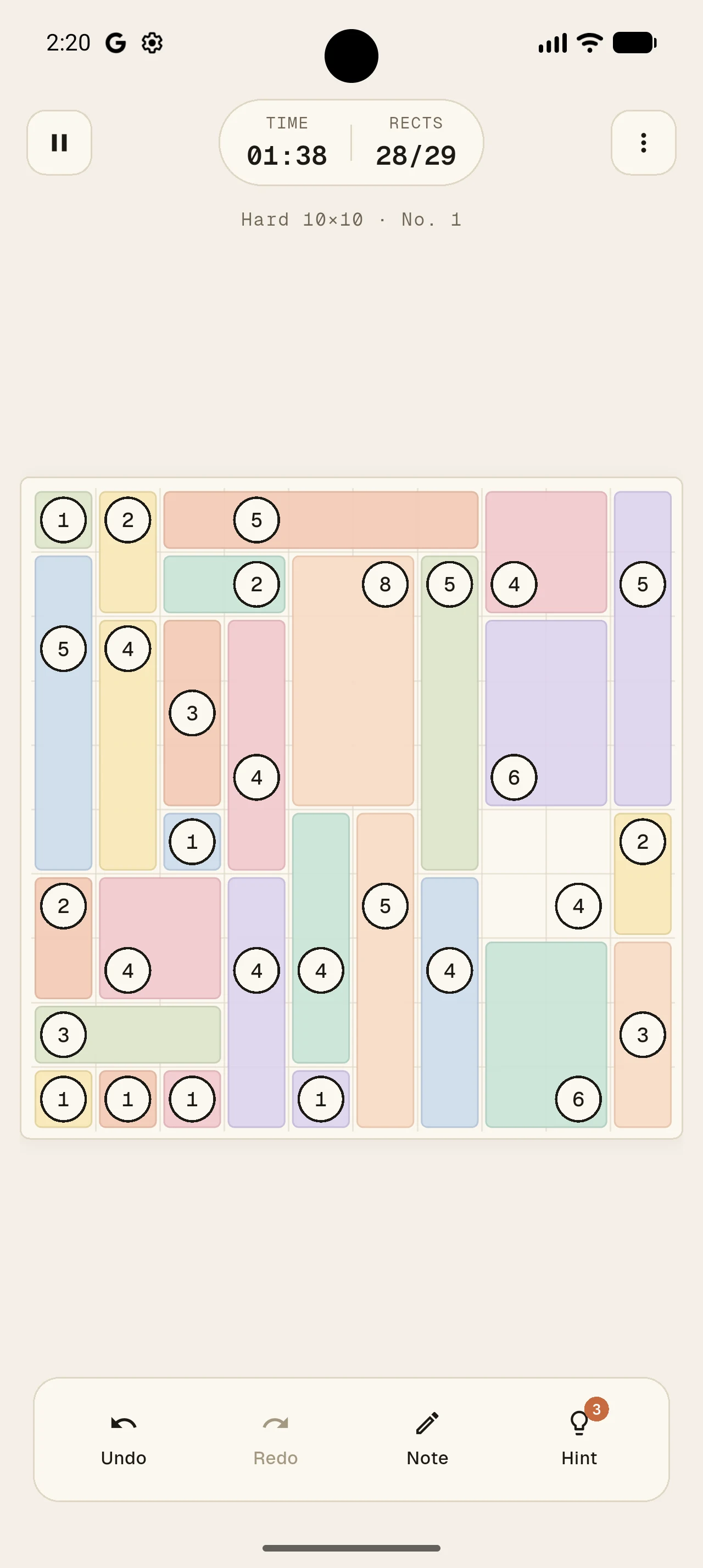 Kuadra — Shikaku Puzzle screenshot
