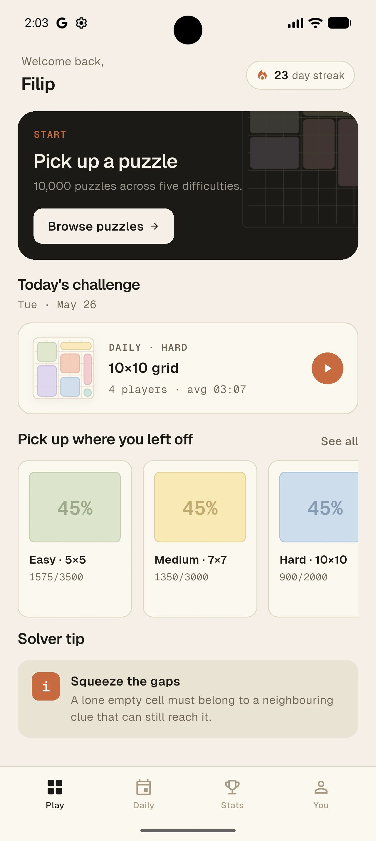 Kuadra — Shikaku Puzzle screenshot